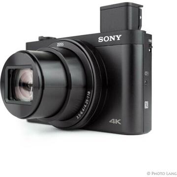 Aparat foto digital Sony Cyber-Shot DSC-HX99, 18MP, 4K, High zoom 30x cu stabilizare optica, Eye AF, Ecran tactil, Wi-Fi, NFC, Negru
