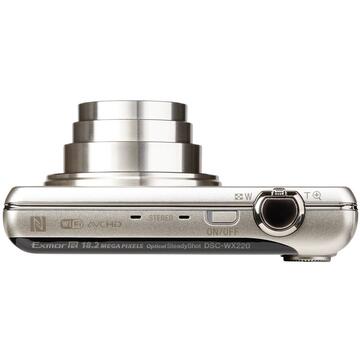 Aparat foto digital Sony Cyber-Shot DSC-WX220, 18 MP, Wi-Fi, Champagne Gold