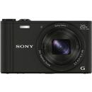 Aparat foto digital Sony Cyber-Shot DSC-WX350, 18 MP, Wi-Fi, Black
