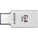 Memorie USB Sony USM-CA1, OTG, USB 3.1 Type-C, 64 GB, Silver
