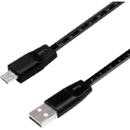LOGILINK - USB 2.0 cable, metric ruler, USB to Micro-USB male, 1m
