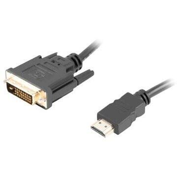 Lanberg cable HDMI -> DVI-D(24+1) M/M Dual Link 4K 30Hz, black 1,8m