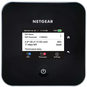 Router wireless Netgear Nighthawk M2 4GX LTE Advanced CAT 20 with 4X4 MIMO Mobile HotSpot Router(MR2100)