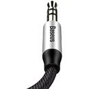Accesorii Audio Hi-Fi Cable Baseus CAM30-BS1 (Jack 3,5 mm - Jack 3,5 mm ; 1m; black and silver color)