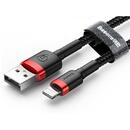 Cable Baseus CALKLF-B09 (USB - Lightning ; 1m; black and red color)