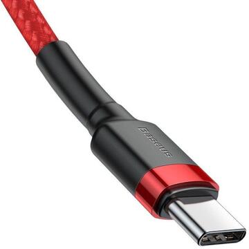 Baseus CATKLF-G09 USB type C M - USB type C M; 1m; Rosu