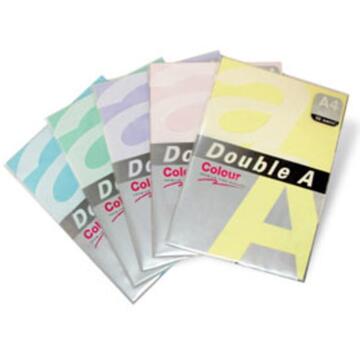 DOUBLE-A Hartie color pentru copiator A4, 75g/mp, 100coli/top, Double A - 5 culori neon asortate