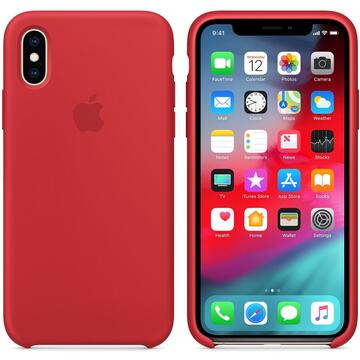 Silicone Case Apple iPhone XS Rosu