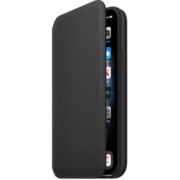 Husa Apple pentru iPhone 11 Pro, Leather Folio - Black