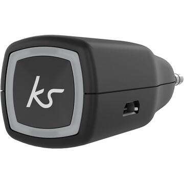 KitSound eceptor audio auto universal aux-in cu bluetooth "MyJack2", Multipoint, jack 3.5mm - Negru-