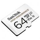 Card memorie SanDisk High Endurance Video Monitoring microSDHC 64GB (Read/Write) 100/40 MB/s
