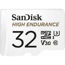 Card memorie SanDisk HIGH ENDURANCE(recorders and monitoring) microSDHC 32GB V30 with adapter