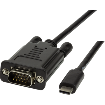 LOGILINK - USB 3.2 Gen 1x1 USB-C™ M to VGA Cable, 1.8m