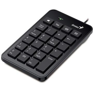 Tastatură numerică Genius Tastatura i120, Negru, USB, Cu fir, 23 taste