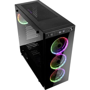 Carcasa Carcasa KOLINK HORIZON RGB HORIZON RGB (ATX, Micro ATX, Mini ITX; black color)
