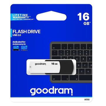 Memorie USB GOODRAM memory USB UCO2 16GB USB 2.0 Black/White