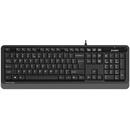 Tastatura Keyboard A4TECH FSTYLER FK10 USB, cu fir, 104 taste format standard, USB, Negru/Gri
