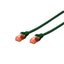 DIGITUS Premium CAT 6 UTP patch cable, Length 0,5m, Color green