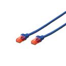 DIGITUS Premium CAT 6 UTP patch cable, Length 1,0m, Color blue