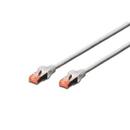 DIGITUS Premium CAT 6 SSTP patch cable, Length 10m, Color grey