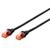 DIGITUS Premium CAT 6 UTP patch cable, Length 0,5m, Color black