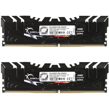 Memorie Memory Set G.SKILL FlareX AMD F4-3200C16D-32GFX (DDR4 DIMM; 2 x 16 GB )