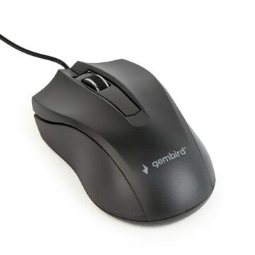 Mouse Gembird MUS-3B-01, USB, Black