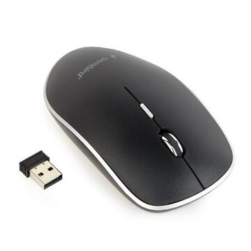 Mouse Gembird MUSW-4B-01, USB wireless, Black