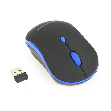Mouse Gembird MUSW-4B-03-B, USB Wireless, Black-Blue