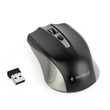 Mouse Gembird MUSW-4B-04-GB, USB Wireless, Black-Grey