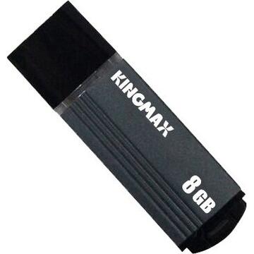 Memorie USB Kingmax 8GB MA-06, compact, aliaj aluminiu, grey  "KM-MA06-8GB/GY" (include timbru verde 0.01 lei)