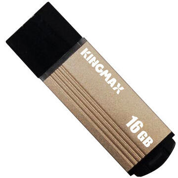 Memorie USB Kingmax 16GB MA-06, compact, aliaj aluminiu, gold "KM-MA06-16GB/Y" (include timbru verde 0.01 lei)