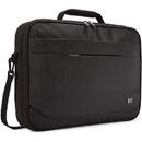 Case Logic Advantage Briefcase pentru Laptop de 15.6inch, Black