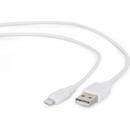CABLU USB2.0 la Lightning Apple  GEMBIRD  2m, (AM/LM), white, "CC-USB2-AMLM-2M-W"