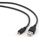 CABLU USB2.0 la Micro-USB  GEMBIRD  0.5m, (AM/BM), white, "CCP-mUSB2-AMBM-W-0.5m"