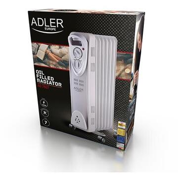 Calorifer Adler AD 7807, termostat, 7 elemente, 1500W