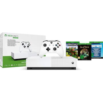 Consola Microsoft Xbox One S 1TB All Digital Edition + MineCraft / Sea of Thieves / Fortnite