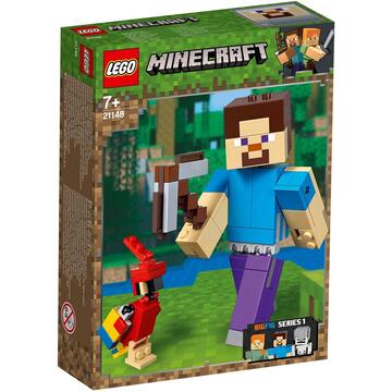 LEGO Minecraft BigFig - Steve z papugą 21148