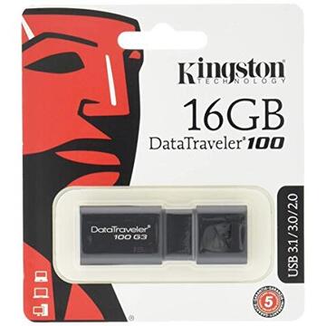 Memorie USB Kingston Memorie USB, DataTraveler 100 G3 16GB