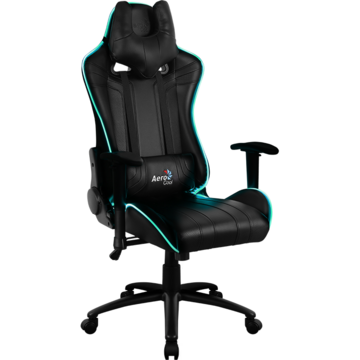 Scaun Gaming Aerocool Gaming Chair AC-120 AIR RGB / BLACK