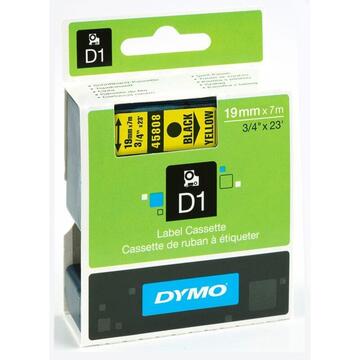 Tape DYMO D1 19 mm x 7 m Negru/żółty S0720880 (19mm )