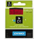 Tape DYMO D1 - 12 mm x 7 m, czarny / czerwony S0720570 (12mm )