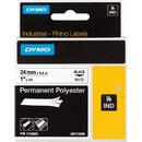 Tape Polyester For printers DYMO RHINO czarna/biały 1734523 (24mm )