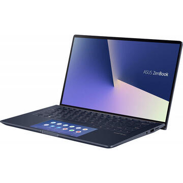 Notebook Ultrabook ASUS 13.3'' ZenBook 13 UX334FAC, FHD, cu procesor Intel® Core™ i7-10510U (8M Cache, up to 4.90 GHz), 8GB, 512GB SSD, GMA UHD, Win 10 Pro, Royal Blue
