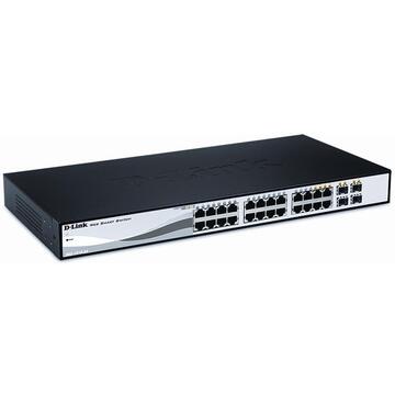 Switch D-Link DGS-1210-24 - 24 ports, 10/100/1000Mbps
