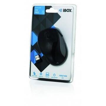 Mouse iBOX optic wireless JAY PRO, negru-gri