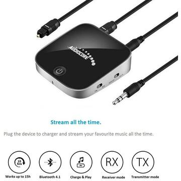 AUDIOCORE AC830 Bluetooth Adapter 2-in-1 Transmitter Receiver - Chipset CSR BC86