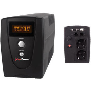 CYBERPOWER UPS  800VA/480W, AVR, LCD Display, RJ11, RJ45, USB, Serial
