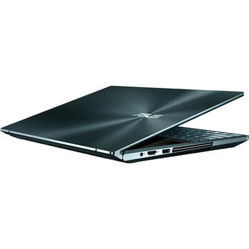 Notebook Asus 15.6'' ZenBook Pro Duo UX581GV, UHD Touch, Procesor Intel® Core™ i7-9750H (12M Cache, up to 4.50 GHz), 16GB DDR4, 512GB SSD, GeForce RTX 2060 6GB, Win 10 Pro, Celestial Blue