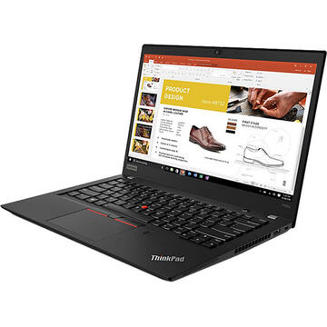 Notebook Lenovo 14'' ThinkPad T490s, FHD IPS, Procesor Intel® Core™ i7-8565U (8M Cache, up to 4.60 GHz), 16GB DDR4, 1TB SSD, GMA UHD 620, 4G LTE, Win 10 Pro, Black